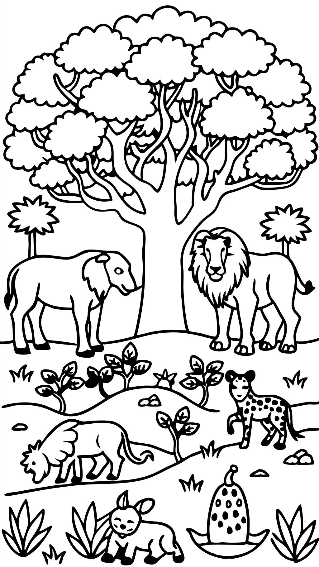 animals coloring page